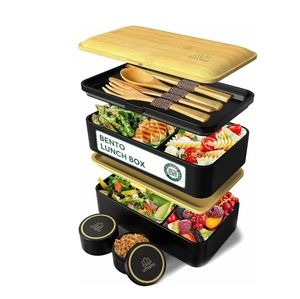 Lunch Box for Adults, Kids w/Utensils